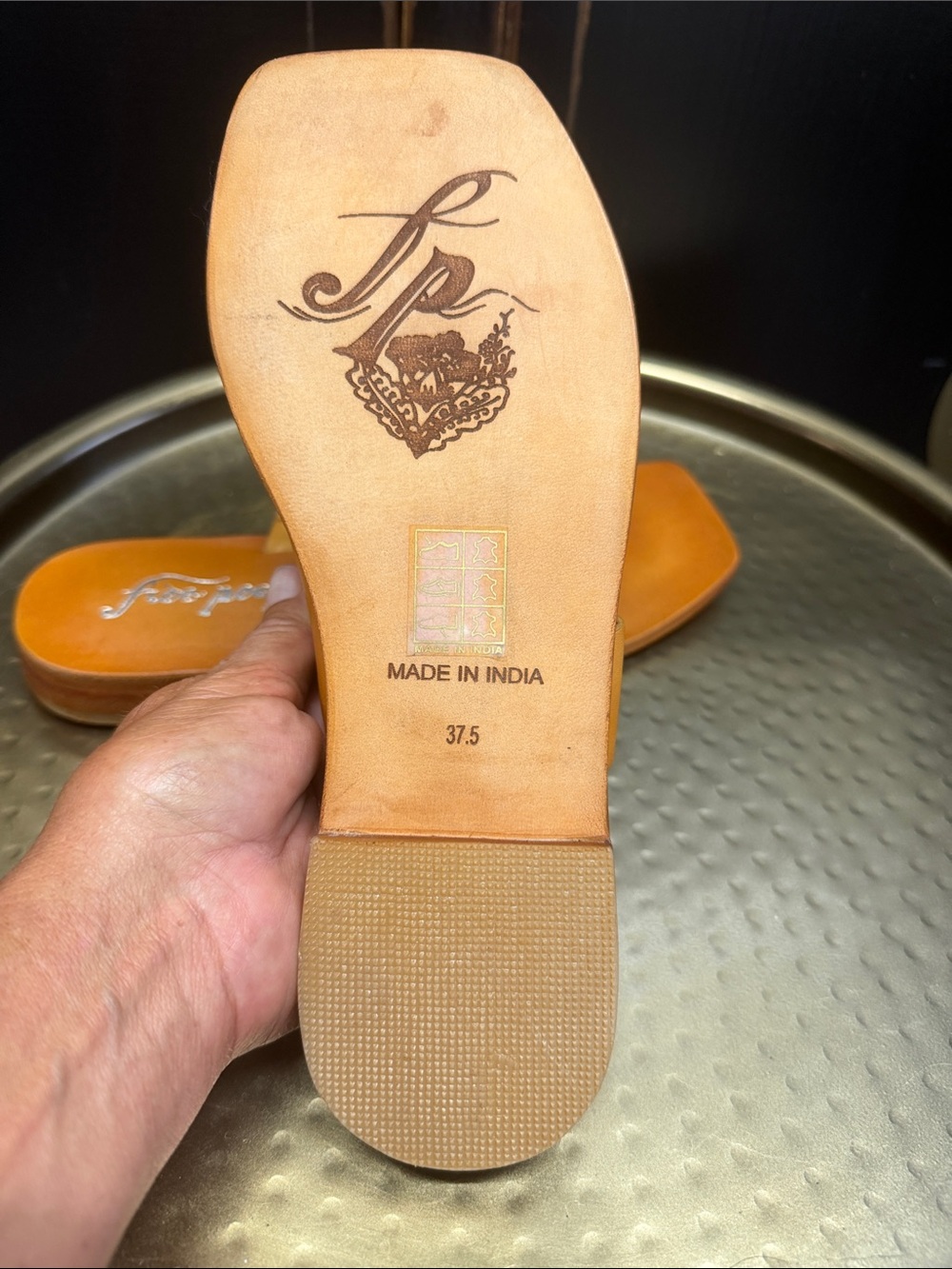 Free People Leather Slip-On Sandals - Picture 3 of 9